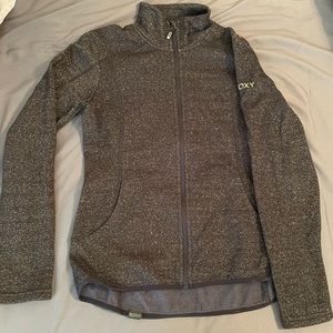 ROXY Black and Gold Metallic Jacket • Size: M